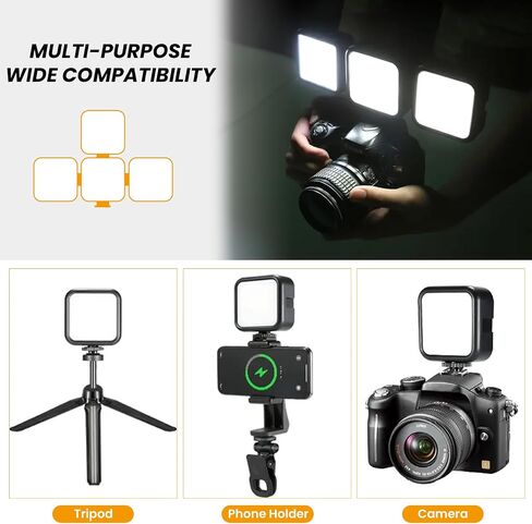 TARION RGB LED Video Light: Little Camera Light Compact Pocket Output Lighting 2500K-7000K Colorful Photography Light Kit for Video Call, Selfie, Portrait, Macro Work, Vlogging, Live Streaming(RPL-01) in Kuwait