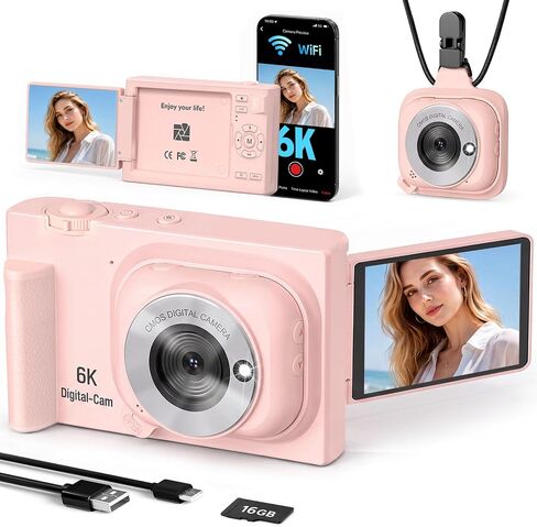 Vlogging Camera with Detachable POV Module for Travel & Adventures in Kuwait