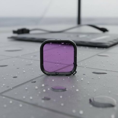 Housing Seawater Resistant Case Cover Housing Shell Frame Pristine Image Lens Acrylic with Color Kit Suitable for Diving Snorkeling, Purple in Kuwait