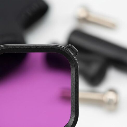 Housing Seawater Resistant Case Cover Housing Shell Frame Pristine Image Lens Acrylic with Color Kit Suitable for Diving Snorkeling, Purple in Kuwait