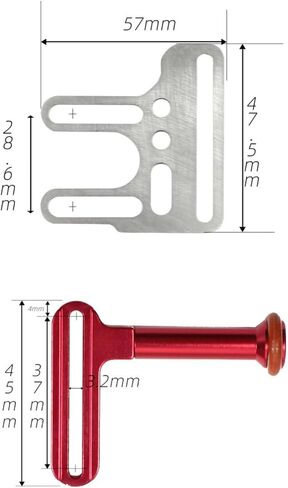 Camera Underwater Housing Shutter Extension Rod Lever Bracket Mount Aluminum Alloy Control Bar with Cylindrical Grip for Stable Diving Suitable for, Red in Kuwait
