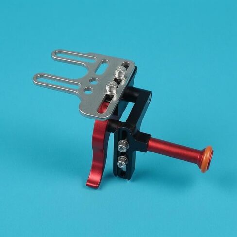 Camera Underwater Housing Shutter Extension Rod Lever Bracket Mount Aluminum Alloy Control Bar with Cylindrical Grip for Stable Diving Suitable for, Red in Kuwait