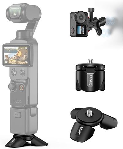 Pocket 3 4 Mini Tripod for Xtra Muse, Magnetic Base Mount Desktop Stand for Insta360 Luna Ultra X5 X4 X3, for DJI Osmo Pocket 3 4 4P Creator Combo Action 6 5 Pro 4, for Xtra Muse Accessories in Kuwait