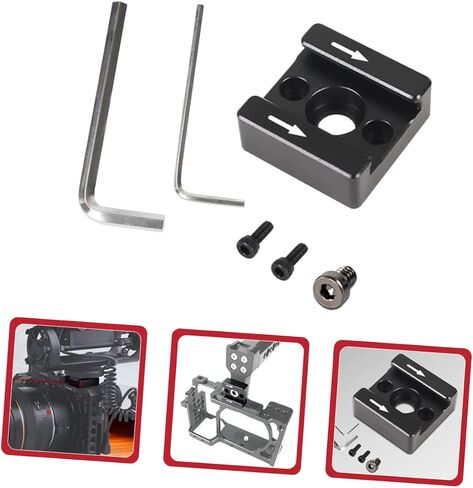 OSALADI 2sets Cold Shoe Mount Adapter Thread Hole for Camera for Mounting Monitors Lights and Microphones Easy Installation Compatible Standard Cold Shoe Accessories in Kuwait