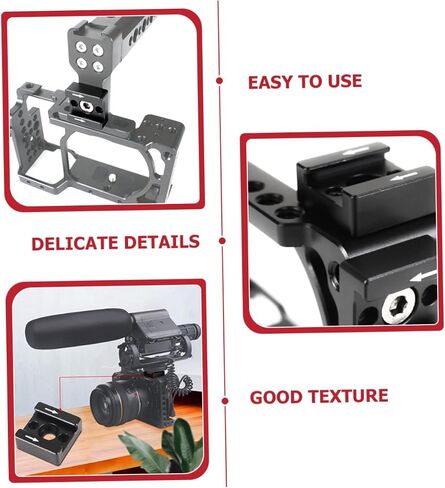 OSALADI 2sets Cold Shoe Mount Adapter Thread Hole for Camera for Mounting Monitors Lights and Microphones Easy Installation Compatible Standard Cold Shoe Accessories in Kuwait