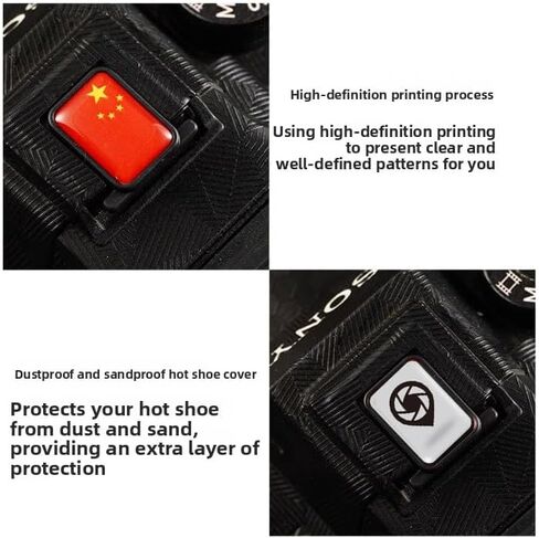 Camera Flashlight Hot Shoe Cover with Bubble Spirit Level for Canon Nikon Panasonic Fujifilm Olympus Pentax Sigma DSLR/SLR/Evil Camera -Pack of 2 (002) in Kuwait