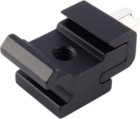 Adjustable Cold Shoe Hot Shoe to 1/4 Thread Screw Bracket Mount Adapter, Flash Mount Adapter for DSLR Camera LED Light Microphone, with Standard 1/4 Screw Interface in Kuwait