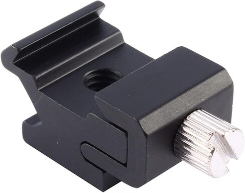 Adjustable Cold Shoe Hot Shoe to 1/4 Thread Screw Bracket Mount Adapter, Flash Mount Adapter for DSLR Camera LED Light Microphone, with Standard 1/4 Screw Interface in Kuwait