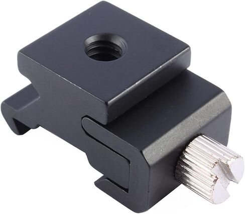 Adjustable Cold Shoe Hot Shoe to 1/4 Thread Screw Bracket Mount Adapter, Flash Mount Adapter for DSLR Camera LED Light Microphone, with Standard 1/4 Screw Interface in Kuwait