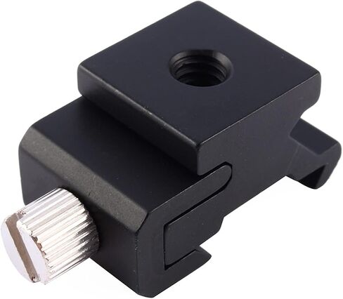Adjustable Cold Shoe Hot Shoe to 1/4 Thread Screw Bracket Mount Adapter, Flash Mount Adapter for DSLR Camera LED Light Microphone, with Standard 1/4 Screw Interface in Kuwait