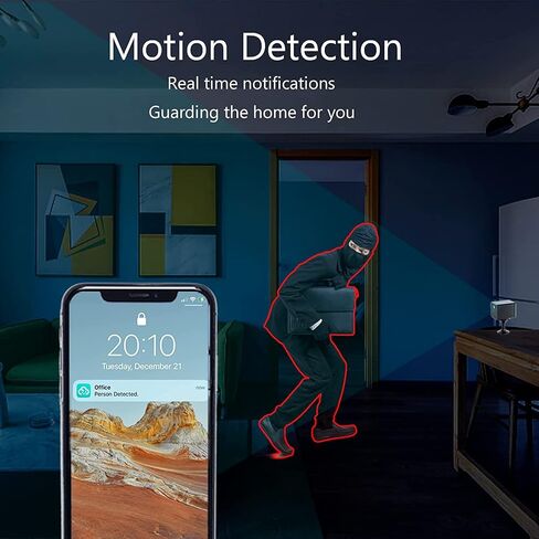 Spy WiFi Camera,Mini WiFi Home Indoor Hidden Camera-1080P Security Camera with Audio,Two Way Talk/Motion Detection/Long-Lasting Battery/Super IR Night Vision/Remote Switch in Kuwait