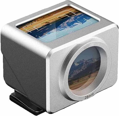Optical Waist Level Viewfinder, Camera External Optical Viewfinder, Adjustable Cold Shoe Mount & Compatible with Various Cameras in Kuwait