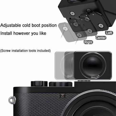 Optical Waist Level Viewfinder, Camera External Optical Viewfinder, Adjustable Cold Shoe Mount & Compatible with Various Cameras in Kuwait