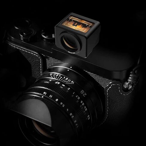 Optical Waist Level Viewfinder, Camera External Optical Viewfinder, Adjustable Cold Shoe Mount & Compatible with Various Cameras in Kuwait