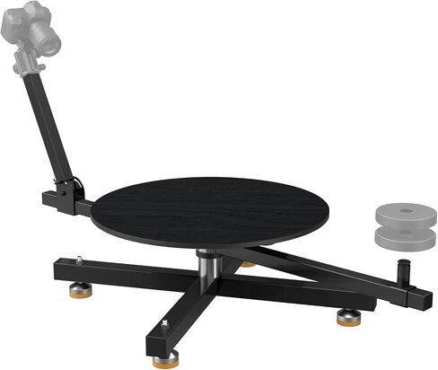 RAUBAY 360 Camera Spinner Standard, Rotating Camera Platform, 330lb Load | Stable rotating camera platform for product photography, commercial video and bullet-time shots with silent bearing design in Kuwait