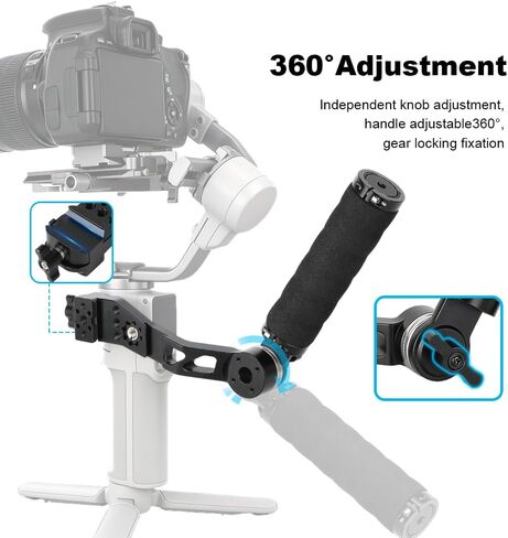 CAMVATE Gimbal Sling Handle Grip for DJI RS 4 Mini, RS 3 Mini, RS3, RS3 Pro | for RS4 Pro, RS4, RS 2, RSC 2 in Kuwait