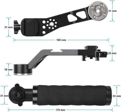 CAMVATE Gimbal Sling Handle Grip for DJI RS 4 Mini, RS 3 Mini, RS3, RS3 Pro | for RS4 Pro, RS4, RS 2, RSC 2 in Kuwait