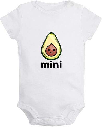 iDzn Mini Avocado Funny Bodysuits, Newborn Baby Rompers, Infant Jumpsuits, 0-24 Months Babies Outfits, Kids Cotton Clothes in Kuwait