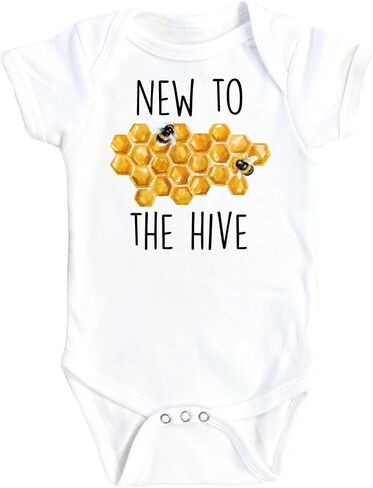 To The Hive Bee Baby Boys Girls Clothes Infant Romper Bodysuit One-Piece Funny Cute born Infant Outfit in Kuwait