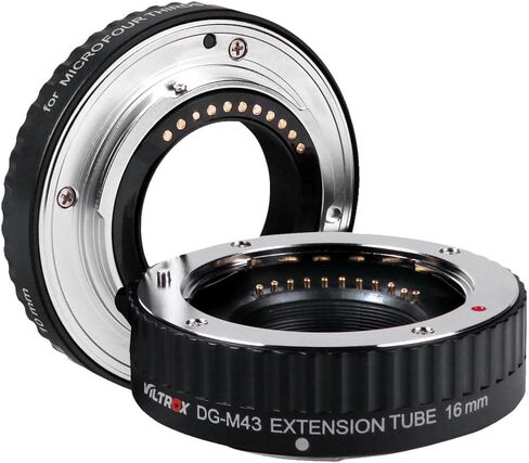 VILTROX DG-GFX 18mm Auto Focus Macro Extension Tube for Fuji G-Mount, Metal AF Extension Tube Adapter with TTL/EXIF Compatible with Fujifilm GFX 50S, GFX 50R, GFX100 Medium Format Cameras in Kuwait