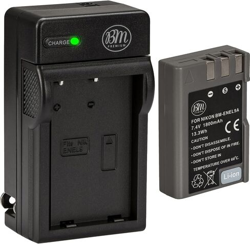BM Premium EN-EL9, EN-EL9A Battery and Charger for Nikon Nikon D5000, D3000, D60, D40x & D40 Digital SLR Camera in Kuwait
