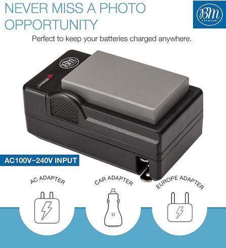 BM Premium EN-EL9, EN-EL9A Battery and Charger for Nikon Nikon D5000, D3000, D60, D40x & D40 Digital SLR Camera in Kuwait