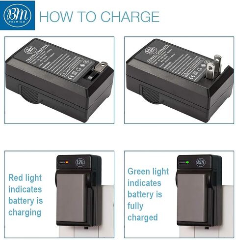 BM Premium EN-EL9, EN-EL9A Battery and Charger for Nikon Nikon D5000, D3000, D60, D40x & D40 Digital SLR Camera in Kuwait