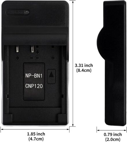 Norifon NP-BN1 USB Charger for Sony Cyber-Shot DSC-T110, DSC-T99 | Compaitible with Sony Cyber-shot DSC-TF1, DSC-TX30, DSC-TX20, DSC-TX200V, DSC-TX10, DSC-TX9, DSC-TX5, DSC-WX80 Camera in Kuwait