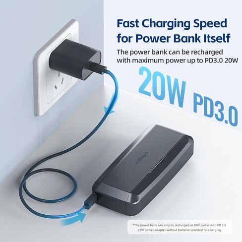 Ace Pro 2 Battery Charger, 7710mAh Portable Charger | Compatible with insta360 Ace Pro 2/Ace Pro, PD3.0 20w Fast Charge, 80% in 35mins, Reverse Charging in Kuwait