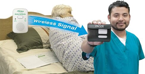 Wireless Economy Quiet Fall Alert with 20in x 30in Bed Pad and Caregiver Pager in Kuwait