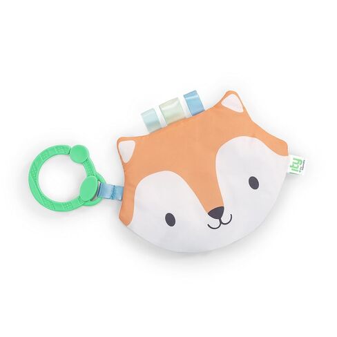 Ingenuity: ity by Ingenuity Crinklet, Raccoon Crinkle Toy for Newborn and Up, Satin Ribbon Tags, C-Link Attachment, Unisex - Deni in Kuwait