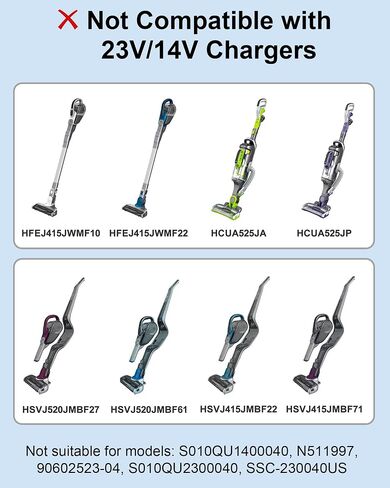VHBW 15V Charger for Black and Decker S003AQU1500015 90627870 90629039 | 15V150mA Vacuum Power Cord for Black & Decker HHVI315JO42 HFVB315J22 HHVI320JR02 HFVB320J27 Power Supply-6FT in Kuwait