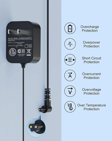 VHBW 15V Charger for Black and Decker S003AQU1500015 90627870 90629039 | 15V150mA Vacuum Power Cord for Black & Decker HHVI315JO42 HFVB315J22 HHVI320JR02 HFVB320J27 Power Supply-6FT in Kuwait