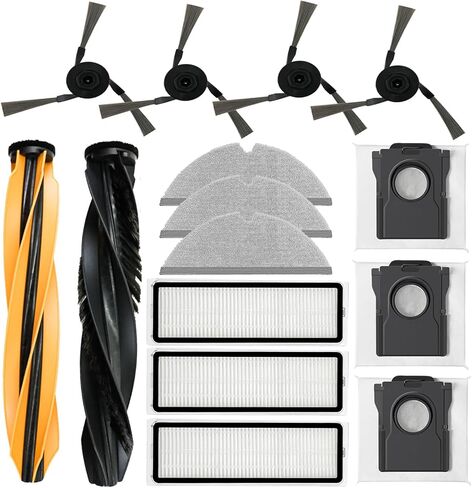 Dust Bags and Mop Pads Replacement For Mova P50 Ultra / P10 Pro Ultra 2 | P10 Pro Ultra / P10 Ultra Self-Empty Station Vacuum Cleaner, 12 Pack Spare Parts Accessories in Kuwait