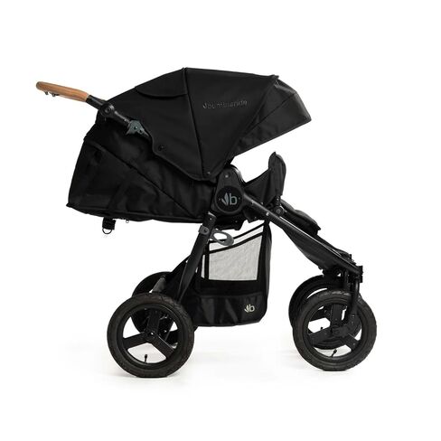 Bumbleride Indie Twin Double Stroller - Side-by-Side Seating with Narrow Design, Smooth Air-Filled Ride, Compact Fold, UPF 45+ Canopy & PFAS-Free - Black in Kuwait
