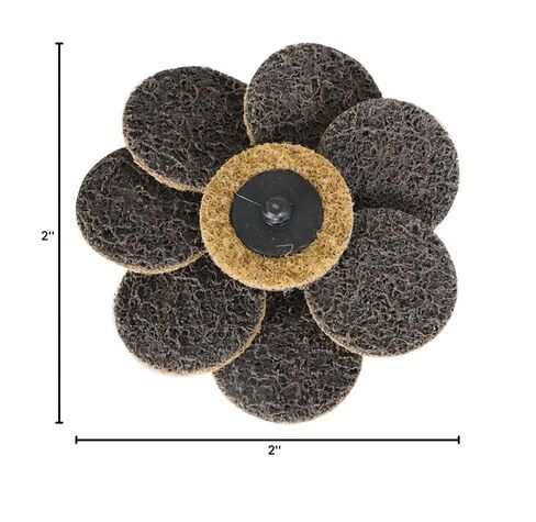 50 Pcs 2Inch Brown Quick Change Surface Prep Conditioning Discs, for Metal Surface Treatment, Cleaning, Polishing, and Deburring in Saudi Arabia