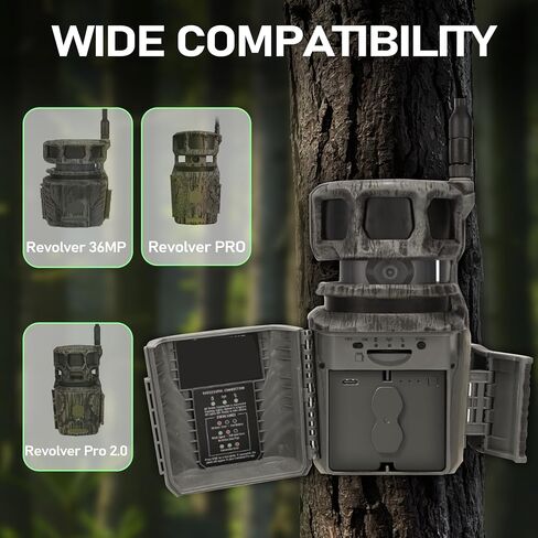 2 Pack Upgrade 6500mAh Battery for Stealth Cam 360 Cameras | for Stealth Cam 360 Max Cartridge Battery Pack,Compatible with 360 Model Cameras Revolver and Revolver Pro (Cable Included) in Kuwait