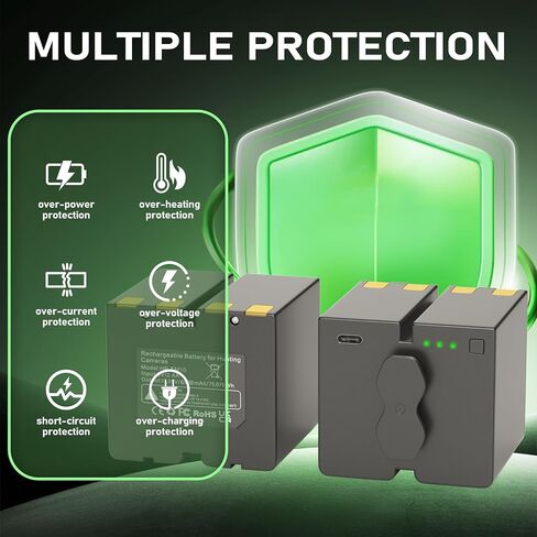 2 Pack Upgrade 6500mAh Battery for Stealth Cam 360 Cameras | for Stealth Cam 360 Max Cartridge Battery Pack,Compatible with 360 Model Cameras Revolver and Revolver Pro (Cable Included) in Kuwait