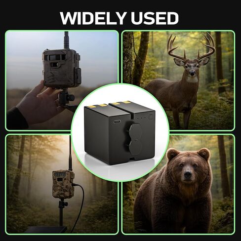 2 Pack Upgrade 6500mAh Battery for Stealth Cam 360 Cameras | for Stealth Cam 360 Max Cartridge Battery Pack,Compatible with 360 Model Cameras Revolver and Revolver Pro (Cable Included) in Kuwait