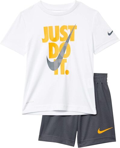 Nike Baby Boy's Short Sleeve Just Do It T-Shirt & Shorts Two-Piece Set (Toddler) in Kuwait