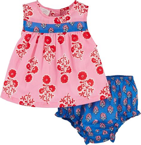Mud Pie Baby Girls' Mud Pie Children's Mixed Print Pinafore in Kuwait