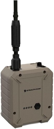 Stealth CAM FieldMAX External Lithium Rechargeable 5000mAh Battery | Locking, w/Trail Cameras w/ 12V Battery Jack, power Cable, smooth Adapters, 4.5mm Jack, cable Included in Kuwait