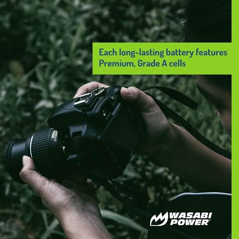 Wasabi Power Battery for Nikon EN-EL14, EN-EL14a and Nikon Coolpix P7000, P7100, P7700, P7800, D3100, D3200, D3300, D5100, D5200, D5300, Df in Kuwait