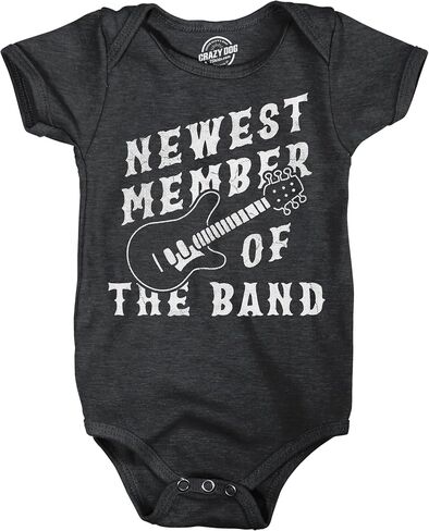 Latest Member Of The B& Baby Bodysuit Funny Sarcastic Rock N Roll Jumper | Funny Onesies, Graphic Clothes for Baby, Cool Music Onesie, Sarcastic, Super soft blend, Novelty Onesie in Kuwait