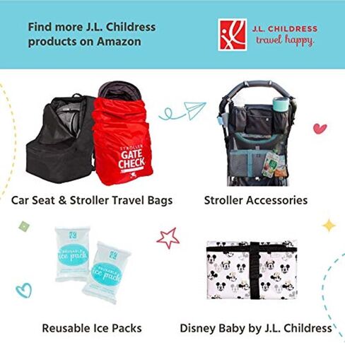 J.L. Childress Pack 'N Protect for Baby Bottles - Insulated Breast Milk Cooler Travel Bag for Moms, Portable Storage for Glass Baby Bottles & Food Containers, For Daycare or On the Go - Black in Kuwait