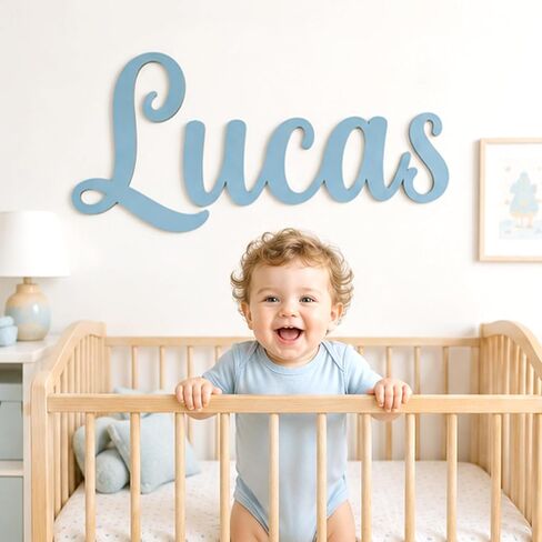 Personalized Wooden Name Sign for Nursery | Nombres Personalizados para DecorarWall, Custom Baby Letters Sign for Kids Room Decor, Personalized Baby Gifts for Girls&Boys in Kuwait