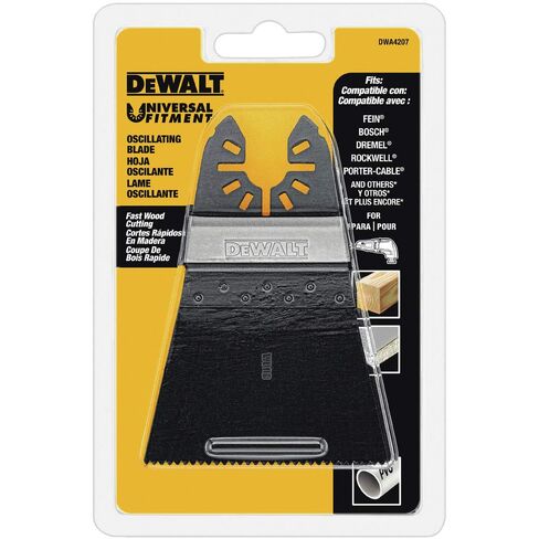 DEWALT Oscillating Tool Blade for Wood, Wide, Fast Cutting (DWA4207), Black in Kuwait