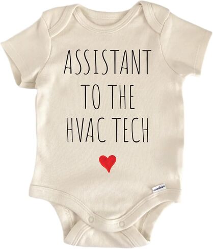 Assistant To The HVAC Tech - Baby Boy Girl Clothes Bodysuit Funny Cute in Kuwait