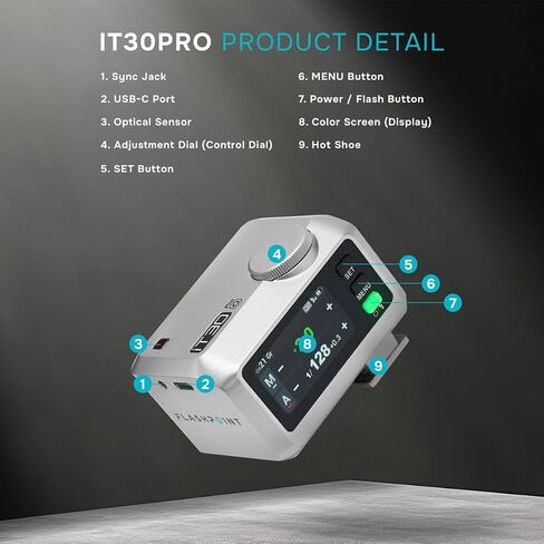 Flashpoint iT30Pro R2 TTL Portable iFlash for Olympus/Panasonic (Silver), Godox O in Kuwait