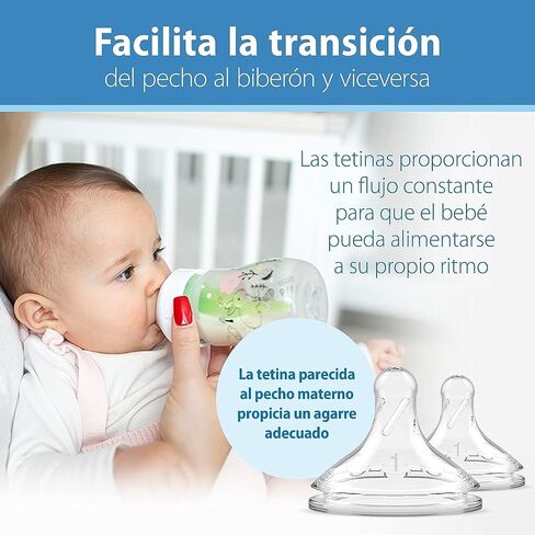 Dr. Brown's Anti-Colic Options+ Wide-Neck Baby Bottle Designer Edition Bottles, Woodland Decos, 5 oz/150 mL, Level 1 Nipple, 0m+, 2-Pack in Kuwait
